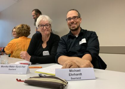 Monika Maier-Speicher und Michael Ehrhardt beim diesjährigen Bundesausschuss in Berlin