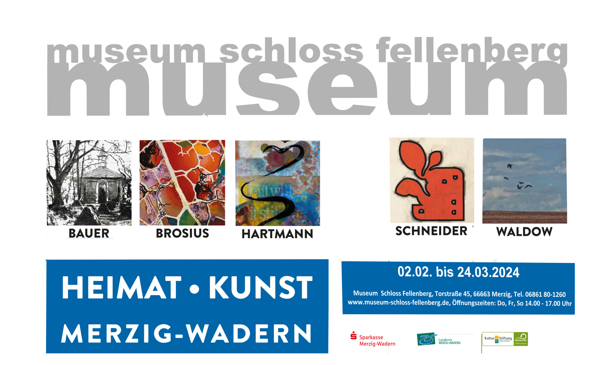 Einladung zur Ausstellung „HEIMAT – KUNST“ im Museum Schloss Fellenberg
