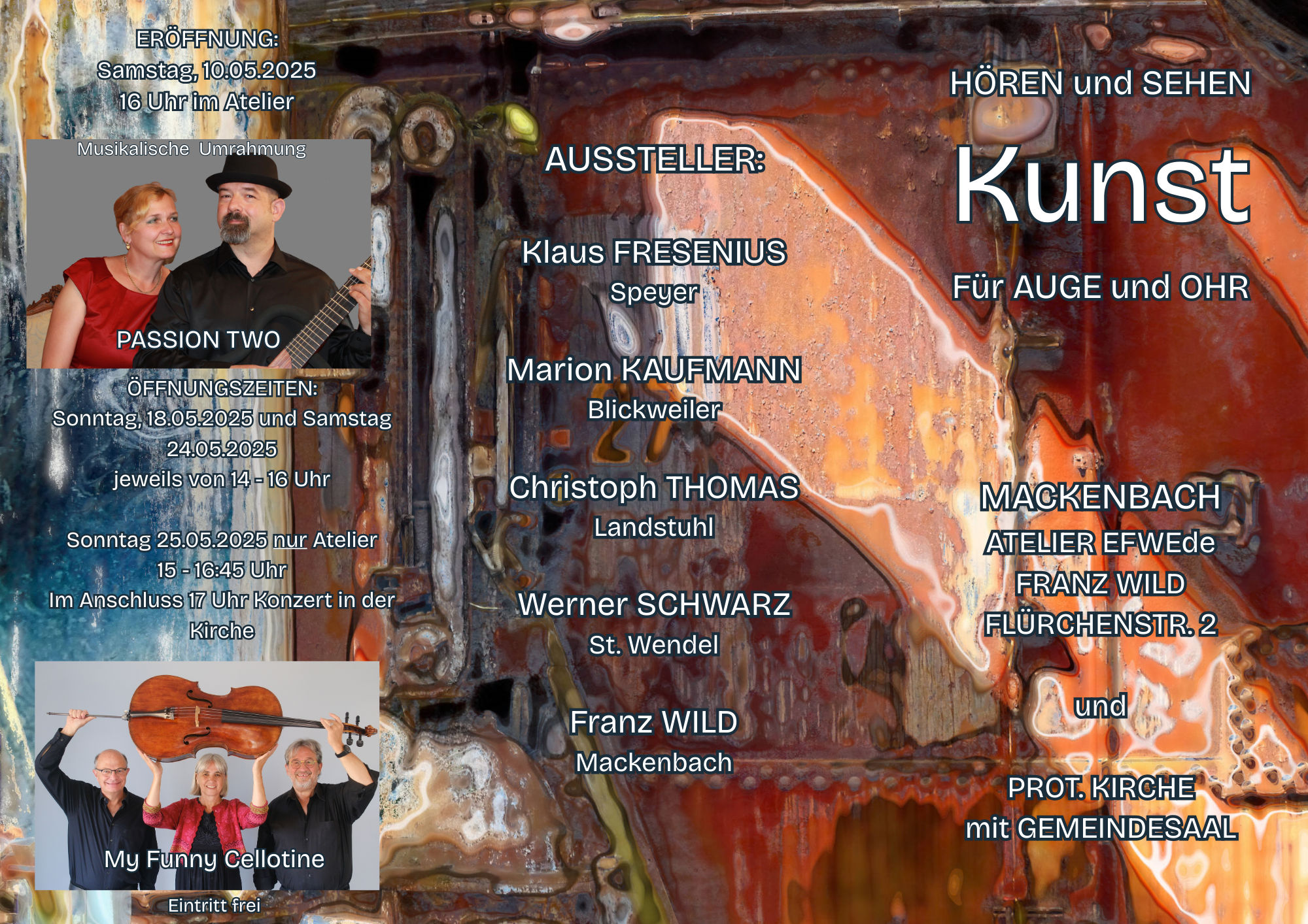 HÖREN und SEHEN Kunst Für AUGE und OHR aussen