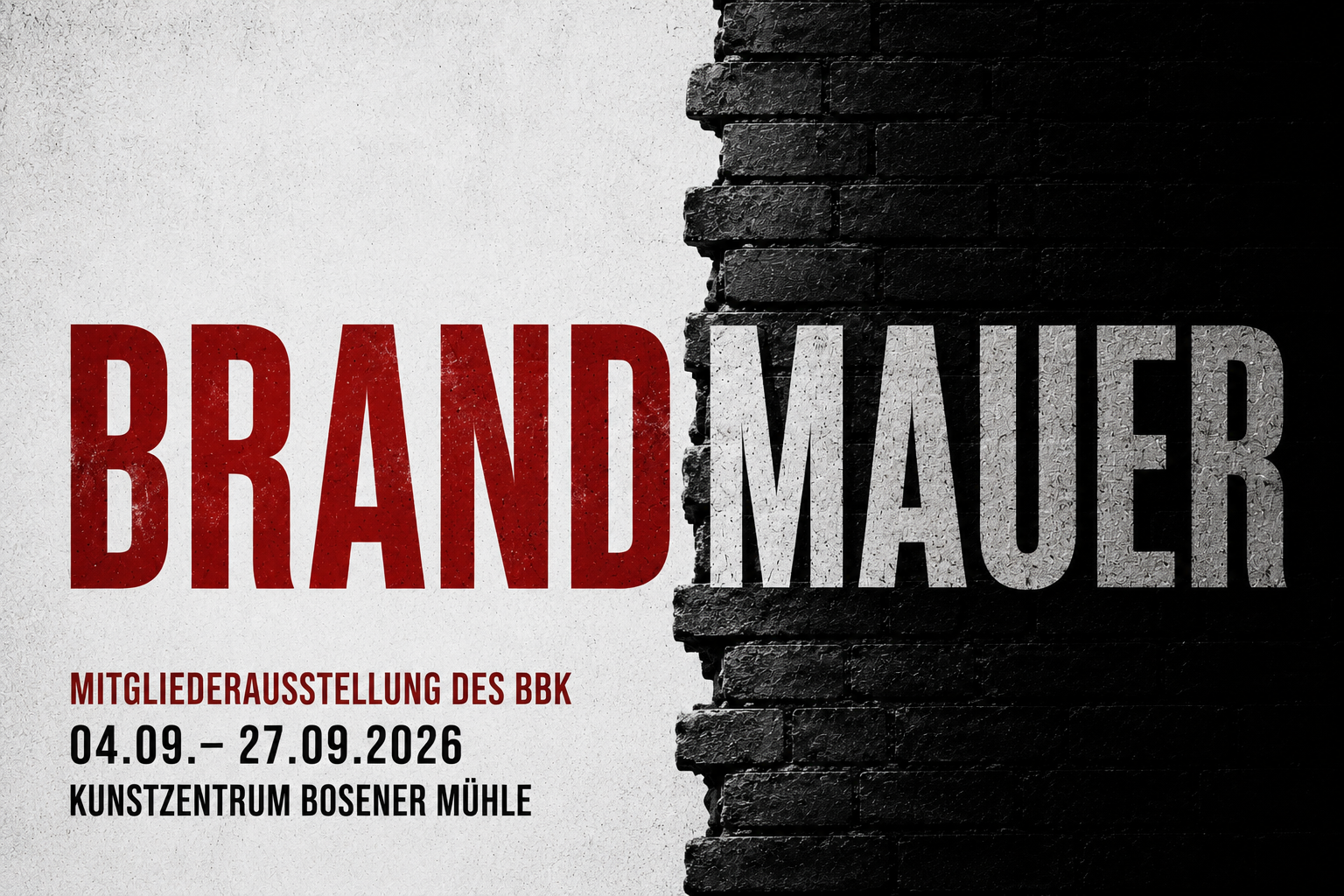 BRANDMAUER s-w quer
